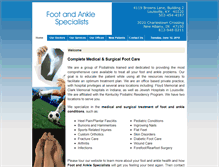 Tablet Screenshot of footcarelouisville.com